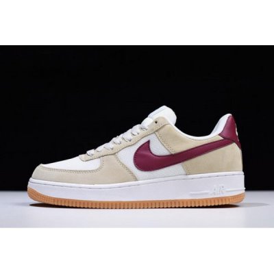 Nike Erkek Air Force 1 Low Suede Beyaz / Kırmızı Kaykay Ayakkabı Türkiye - 5X6OIQZB